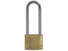 Faithfull Brass Padlock 40mm Long Shackle 3 Keys 1