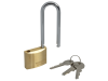 Faithfull Brass Padlock 40mm Long Shackle 3 Keys 5