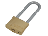 Faithfull Brass Padlock 40mm Long Shackle 3 Keys 4