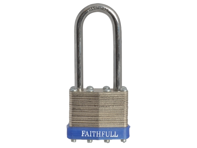 Faithfull Laminated Steel Padlock 38mm Long Shackle 1