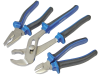 Faithfull Chrome Vanadium Soft Grip Pliers Set of 3 1