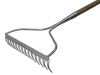 Faithfull Prestige Stainless Steel Garden Rake Ash Handle 1