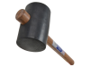 Faithfull Rubber Mallet - Black 1.1kg (39oz) 1