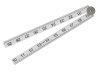 Faithfull Folding Rule White ABS Plastic 1 Metre / 39in 2