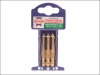 Faithfull Phillips No.1 Titanium Screwdriver Bits x 50mm (Pack of 3) 1