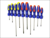 Faithfull Screwdriver Soft Grip Set of 10 1