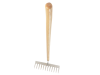 Faithfull Garden Rake Stainless Steel with Wooden Handled 3