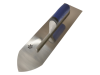 Faithfull Flooring Trowel Stainless Steel Soft Grip Handle 16in x 4in 2