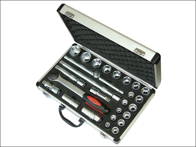 Faithfull Socket Set of 26 Metric 1/2in Drive 1