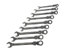 Faithfull Ratchet Combination Spanner Flex Head Set of 9 1