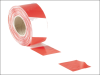 Faithfull Barrier Tape 70mm x 500m Red & White 1