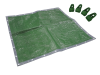 Faithfull Tarpaulin Green / Silver 5.4 x 3.6m (18 x 12ft) + Free Tarp Clips 1