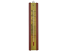 Faithfull Thermometer Wall Mahogany Brass 200mm 1