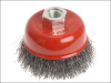 Faithfull Wire Cup Brush 100mm x M14 x 2 0.30mm 1