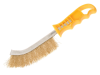 Faithfull Wire Scratch Brush Brass Yellow Handle 1