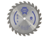 Faithfull Trim Saw Blade 165 x 10mm x 24T Fast Rip 1