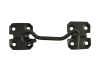 Forge Cabin Hook - Black Powder Coated 100mm (4in) 1