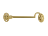 Forge Cabin Hook Silent - Brass - 152mm (6in) 1