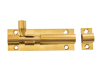 Forge Door Bolt - Brass 75mm (3in) 1