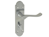 Forge Backplate Handle Bathroom - Gable Chrome Finish 1