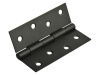 Forge Butt Hinge Black Powder Coated 100mm (4in) Pack of 2 1