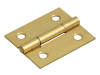 Forge Butt Hinge Brass Finish 40mm (1.5in) Pack of 2 3