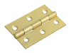 Forge Butt Hinge Brass Finish 75mm (3in) Pack of 2 3