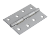 Forge Butt Hinge Satin Chrome Finish 100mm (4in) Pack of 2 2