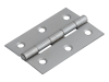 Forge Butt Hinge Satin Chrome Finish 75mm (3in) Pack of 2 2