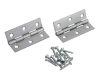 Forge Butt Hinge Satin Chrome Finish 75mm (3in) Pack of 2 4