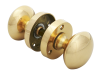 Forge Mortice Knob Set - Brass Finish 53mm (2in) 1