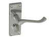 Forge Backplate Handle Privacy - Scroll Chrome Finish 102mm 1