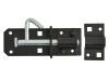 Forge Padlock Bolt Black Powder Coated 100mm (4in) 1