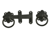 Forge Ring Gate Latch - Black Powder Coated 1