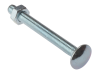 Forgefix Carriage Bolt & Nut ZP M10 x 100mm Bag 10 1