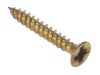 Forgefix General Purpose Pozi Screw CSK TT Electro Brass 1.1/2 x 10 Blister 20 1