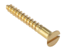 Forgefix Wood Screw Slotted CSK Solid Brass 1 x 10 Box 200 1