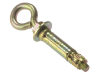 Forgefix Eye Bolt Zinc Yellow Passivated M6 Blister 2 1