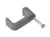 Forgefix Cable Clip Flat Grey 6.0mm Blister 25 1