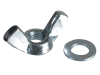 Forgefix Wing Nut & Washers ZP M5 Forge Pack 12 1