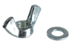 Forgefix Wing Nut & Washers ZP M6 Forge Pack 10 1