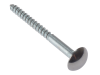 Forgefix Mirror Screw Chrome Domed Top Slotted CSK ST ZP 1.1/2 x 8 Bag 10 1