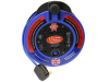 Faithfull Power Plus Fast Rewind 4 Socket Cable Reel 10 Metre 3000 Watt 13 Amp 1