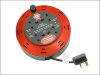 Faithfull Power Plus Cable Reel 230 Volt 10 Metre 10 Amp 4 Socket 230V 1