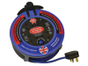 Faithfull Power Plus Pro Cable Reel 240V 10 Metre 10A 4 Socket Cut Out 1