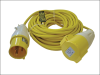 Faithfull Power Plus Trailing Lead  14 Metre 3.5 kW  32 Amp 2.5mm Cable 110 Volt 110V 1