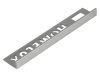 Homelux Tile Trim Homelux Metal Straight Edge Silver Effect 8mm x 2.5m (Box 10) 1