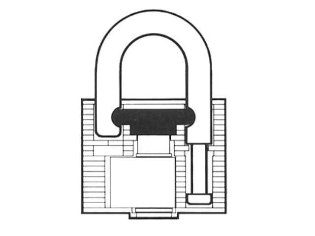 Henry Squire 26 Stronglock Steel Warded Padlock 38mm 2