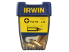 IRWIN Screwdriver Bits Pozi PZ2 25mm Titanium Pack of 10 1