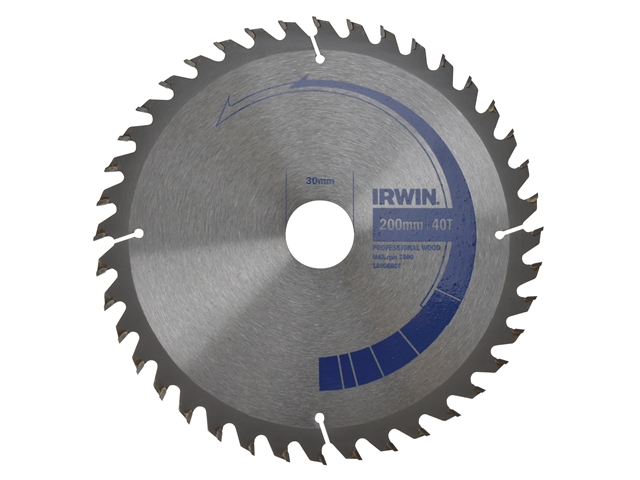 Circular Saw Blade 200 x 30mm x 40T Professional Cross & Rip Cut 1